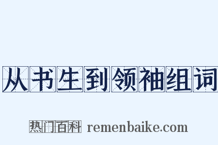 从书生到领袖组词是什么意思的图片